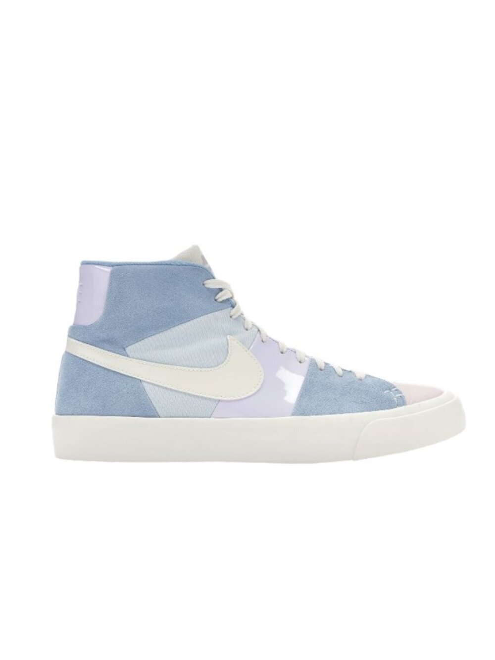 Nike Women's Blue White Royal Easter Patch Mid-Top Athletic Sneaker Size 6